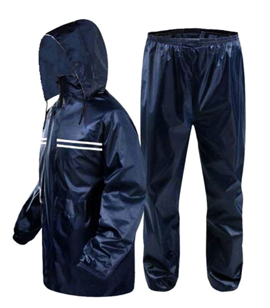 Rain Coats for Men Waterproof Jacket and Pant with Bag multicolor free size