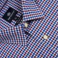 Richman Maroon Check Cotton Slim Fit Casual Formal Shirt For Men. 