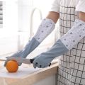 Thicken Dishwashing Gloves Waterproof Rubber Plus Velvet Winter Kitchen Durable Washing Dish Washing Rubber Household. 