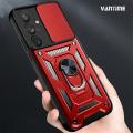 For Samsung Galaxy A54 5G Case Hard Sliding Lens Protect Stand Holder Back Cover. 