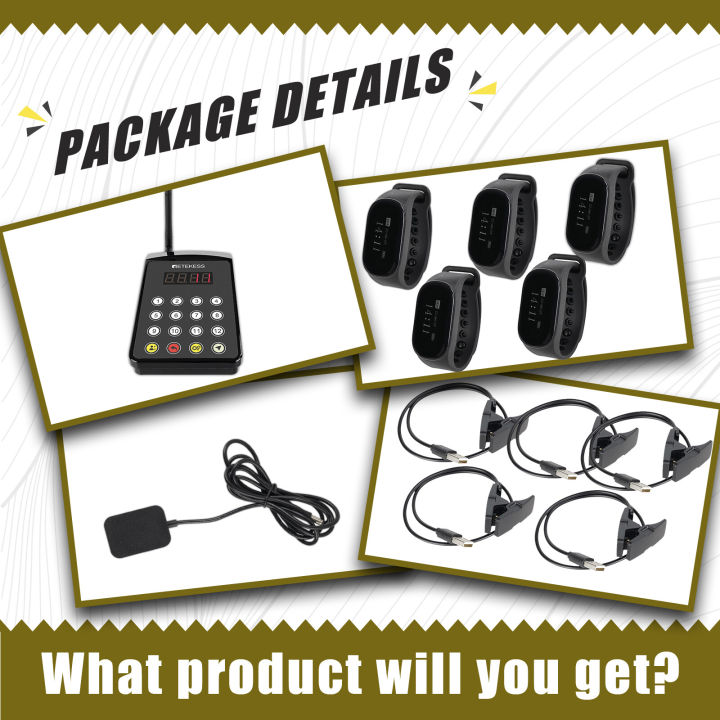 Retekess%C2%A0TD154%C2%A0Restaurant%C2%A0Pager%C2%A0System,%C2%A0Kitchen%C2%A0Paging%C2%A0Waiter%C2%A0System,A%C2%A0Chef%C2%A0Paging%C2%A0Waiter's%C2%A0Transmitter,5%C2%A0Watch%C2%A0Receiver%C2%A0for%C2%A0Restaurant,Kitchen,Clinic,Bar%20-%20Image%208