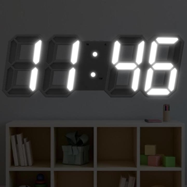 Calendar Thermometer Electronic Clock Digital Clocks LED Digital Wall Clock Alarm Hanging Watch Snooze Table Clocks