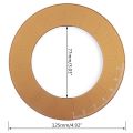 5Inches Round Geometry Ruler Metal Scale Ruler Drawing Circle Ruler Round Template Ruler for Designer Teacher Carpenter. 