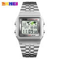 Skmei sports fashion stainless steel digital countdown waterproof watch for men 1338. 