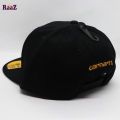 Black Carhartt Firm Duck Flat Brim Cap. 