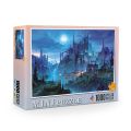 Mini Jigsaw Puzzle 1000 Pieces for Adults Kids Castle Night Puzzles Toy Family Game Famous World Oil Painting Home Decoration. 
