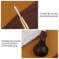 Handmade Leather Goods DIY Sandalwood Diamond Awl Rosewood Diamond Cone Leather Awl Diamond Cone B.