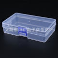 PP Transparent Plastic Lock Box Covered Desktop Finishing Box Small Accessories Jewelry Box Portable Parts Storage Box Box. 