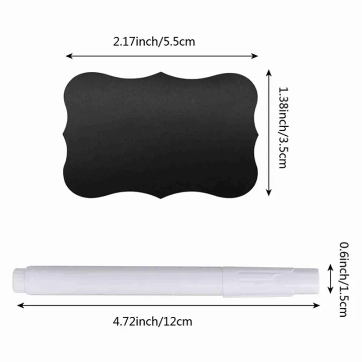 Wavy%20Shape%20Chalkboard%20Labels%20,Erasable%20Reusable%20Blackboard%20Stickers%20with%202%20Liquid%20Chalk%20Pen,300%20Pieces%20-%20Image%202