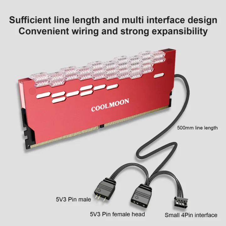 Coolmoon%20Ra-2%20Ram%20Cooler%20High%20Efficiency%205v%20Argb%20Memory%20Module%20Heat%20Sink%20Light%20Effect%20Desktop%20Computer%20Memory%20Cooler%20-%20Image%203