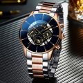 Luxury Men's Fashion Watches for Men Business Casual Calendar Date Clock Male Stainless Steel Quartz Wrist Watch reloj hombre.