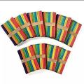Pack of 10 Multi Colour Wooden Jumbo/Large Popsticks.