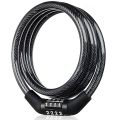 Heavy Duty Digital Number Lock - Universal Combination Cable Lock for Bike, Helmet, Luggage | Steel Wire, PVC, Plastic | 12x1200 mm, Anti-Theft Security. 