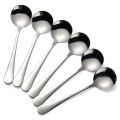 Big Size Stainless Steel Soup Spoon Set of 6 Pieces.