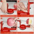 3 In 1 Fruit Peeler Machine Hand Crank Fruit Slicer Corer Apple Skin Cutter Peeling Tool Sharp Fruit Peel Remover Kitchen Gadget.