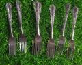 কাটা চামচ / Fork Spoon - 12 Pieces Set - Stainless Steel - Random Design.