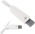Beauty Nymph 3 in 1 Bottle Cap Detail Brush Multipurpose Bottle Gap Cleaner Brush for Insulation Cup Cover Groove Gap Deep Detail Cleaning Brushes Tool (White). 