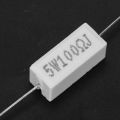 10x Wirewound Ceramic Cement Resistors 100 Ohm 5W Watt 5%.