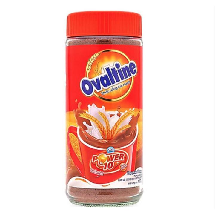 Ovaltine Power 10 Chocolate Drink 400Gm Jar Thailand