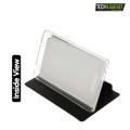 For Samsung Galaxy Tab A7 Lite SMT220/SMT225 (8.7.inch) Horizontal Flip Book Cover + Tempered Glass Protector for Samsung Galaxy Tab A7 Lite (Black 2 in1 Combo).