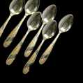 6 pieces Stainless steel Tea Spoon Set- Multi-Design 6-Inch For Kitchen and Dining-Chamis.