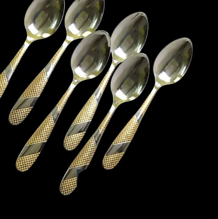 6%20pieces%20Stainless%20steel%20Tea%20Spoon%20Set-%20Multi-Design%206-Inch%20For%20Kitchen%20and%20Dining-Chamis%20-%20Image%204