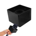Microphone Logo Flag Station Square Shaped In-terview KTV Mic Station Cube Interviews Box ABS Prop Stand News Reporter Injection. 