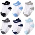 6 Pairs Baby Boy Girl Socks Summer Anti Slip for Newborn Infant Toddler Plain Solid Non-slip Casual Cotton Low Foot Accessories. 