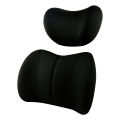 Compressible neck pillow, headrest, interior memory cotton, waist cushion, car lumbar support. 