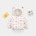 2024 New Children's down and Wadded Jacket Lightweight Baby Ear Style Cotton-Padded Clothes Baby Children Cotton-Padded Jacket Autumn and Winter Children's Clothing. 