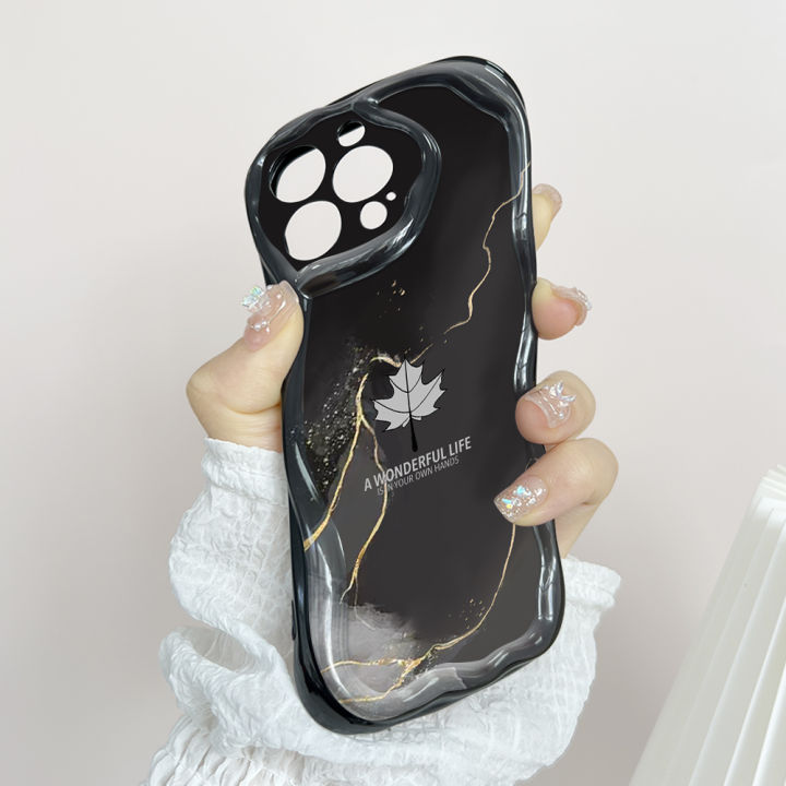 Hontinga%20for%20Realme%20C67%20Back%20Cover%20Maple%20Leaf%20Marble%20Cream%20Texture%20Phone%20Case%20Wavy%20Edge%20Soft%20Silicone%20Cover%20-%20Image%208