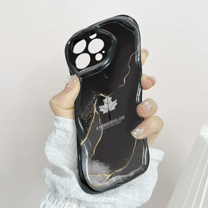 Hontinga%20for%20Redmi%2013%20Xiaomi%20Poco%20M6%204G%20Back%20Cover%20Maple%20Leaf%20Marble%20Cream%20Texture%20Phone%20Case%20Wavy%20Edge%20Soft%20Silicone%20Cover%20-%20Image%208