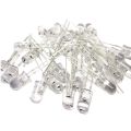 15Pcs- 2 Color 2 Pin Red Blue LED Transparent 5mm Water Clear LED 5mm LED 2 Pin Transparent Round 5mm LED Light Bulbs. 
