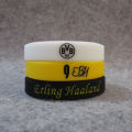 Football star Dortmund No. 9 Haaland signed sports bracelet silicone luminous wristband fan jewelry Ronaldo. 