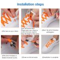 Magnetic Shoelace Elastic Flat Shoe laces No Tie Shoelaces Quick Magnetic Lock Lazy Laces for Kids and Adult 24 Colors. 