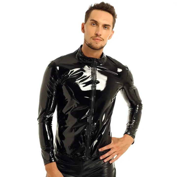 Mens%20Shiny%20Wetlook%20Leather%20Shirt%20Shaping%20Sheath%20Latex%20Cacomfortable%20sual%20Coat%20Male%20Glossy%20Metallic%20PVC%20Leather%20Jacket%20Tops%20i%20-%20Image%202