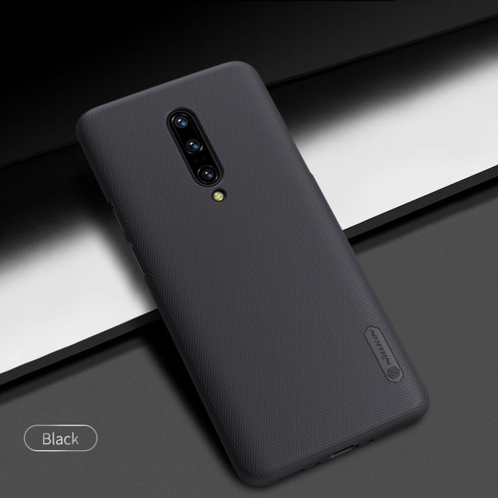 For OnePlus 7 Pro Nillkin Super Frosted Shield Hard PC Back Cover Salient Dot Design Premium Case