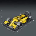 1:10 yellow racing car blocks 1084pcs Technic Formula 1 Exclusive Car Building Blocks Set. 