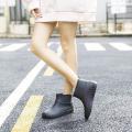 Japanese Rain Shoes Women Non-Slip Tendon Bottom New Stylish Rubber Shoes Work Rain Boots Women's Short Waterproof Boots. 