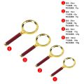 HD handheld high-power magnifying glass 10x spotlight ignition reading magnifier for children, students, and the elderly.