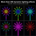 Smart RGBIC DIY Light Strips 180 Leds Tape Adhesive 5V USB Bluetooth Music Sync Lamp For Room Christmas Decor. 