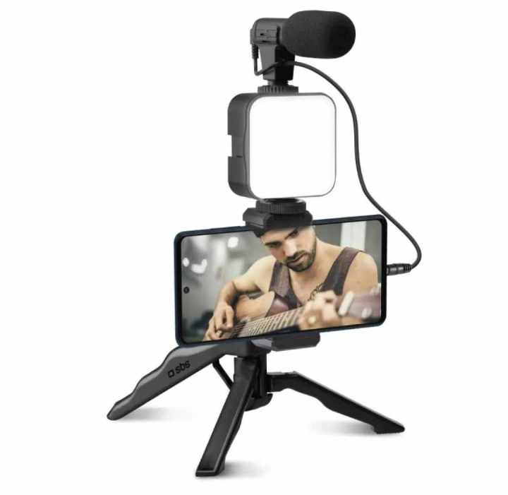 Video%20Making%20Kit%20Live%20Video%20Shooting%20Kit%20Plastic%20Professional%20Desktop%20Phone%20Set%20For%20Indoor%20Remote%20Control%20Vlogging%20Video%20Making%20Kits%20Microphone%20LED%20Fill%20Light%20Mini%20Tripod%20-%20Image%203