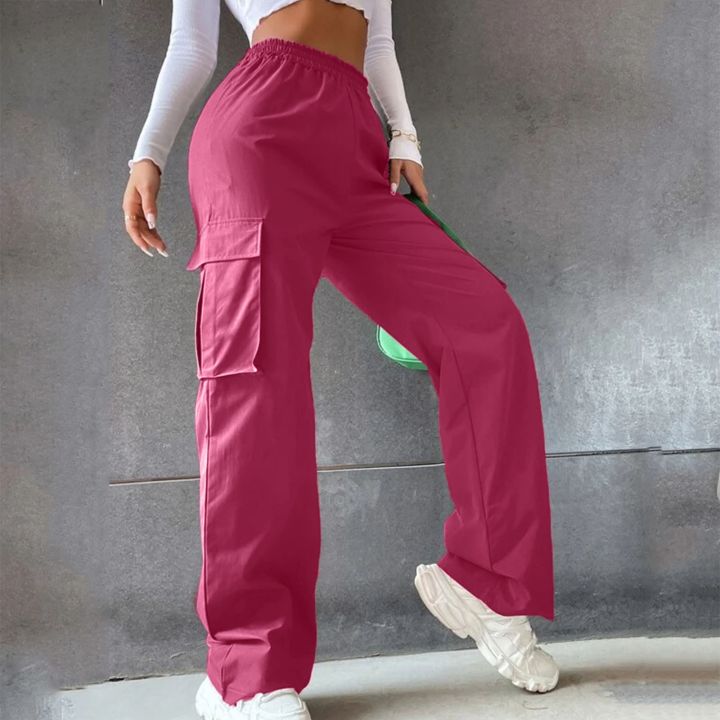Y2K%20Women%20Vintage%20Cargo%20Pants%20Streetwear%20Techwear%20Korean%20Harajuku%20Parachute%20Pants%20Beige%20Sweatpants%20Wide%20Leg%20Joggers%20Trousers%20-%20Image%205