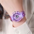Sanrio Watch Kawaii Melody Cinnamoroll Children LED Luminous Watch Kuromi Hello Kitty Student Wrist Watch Kids Birthday Gift Toy - Kids Watch - Watch.