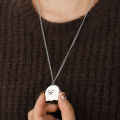 Cute Ghost Little Monster Necklace For Lover Couple Necklaces Pendant Jewelry Gift.