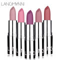 Langmanni 8-color silver matte lipstick non-stick cup long-lasting setting moisturizing moisturizing solid lipstick cross-border. 