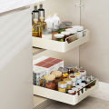 Qiunery Pull Out Cabinet Organizer, Pull Out Organizer With Nano Adhesive, Slide Out Pantry Shelves, Kitchen Cabinet Pull Out Shelves For Bathroom, Office. 