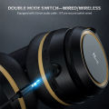 HXSJ LK Z100 BT Headset  BT 5.0 Active Noise Reduction Gaming Office Entertainment Headphone ANC Headset Black. 