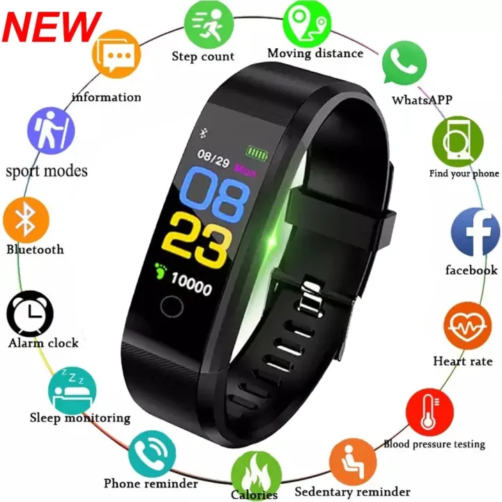 115plus%20Smart%20Watch%20Men%20Women%20Fitness%20Tracker%20Sport%20Watch%20Waterproof%20Smartwatch%20Heart%20Rate%20Blood%20Pressure%20Monitor%20Smart%20Band%20-%20Image%203