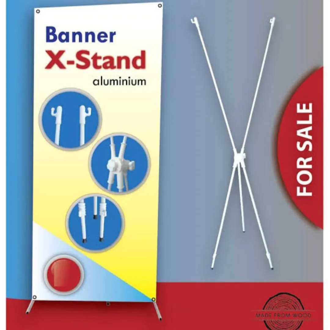 X Banner Stand For Program 5fit by 2fit (Silver) | Daraz.com.bd